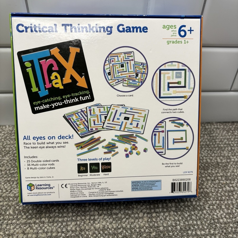 Learning Resources iTrax Critical Thinking Game Problem Solving Complete - Picture 2 of 10